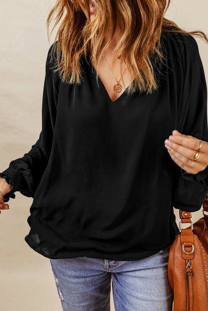 Lantern Sleeve Blouse