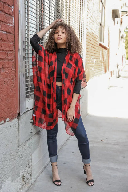 Classic Buffalo Check Kimono