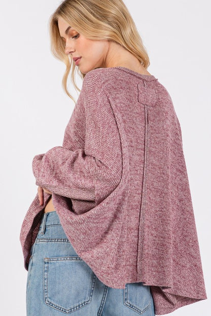 SAGE + FIG Batwing Oversize Top