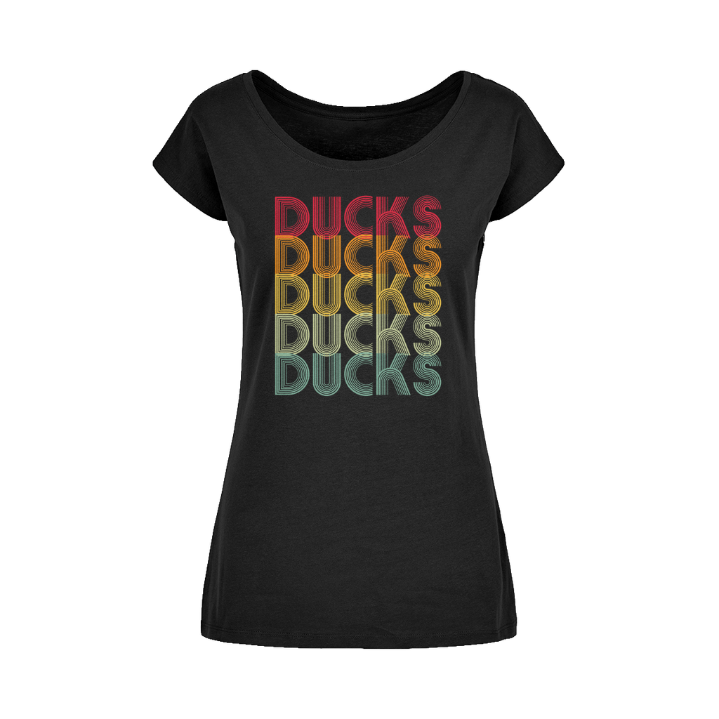 Ducks Ducks Ducks Wide Neck Womens T-Shirt XS-5XL