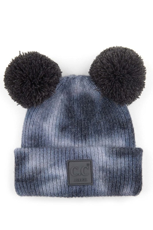 CC Kids Pom Pom Tie-Dye Beanie