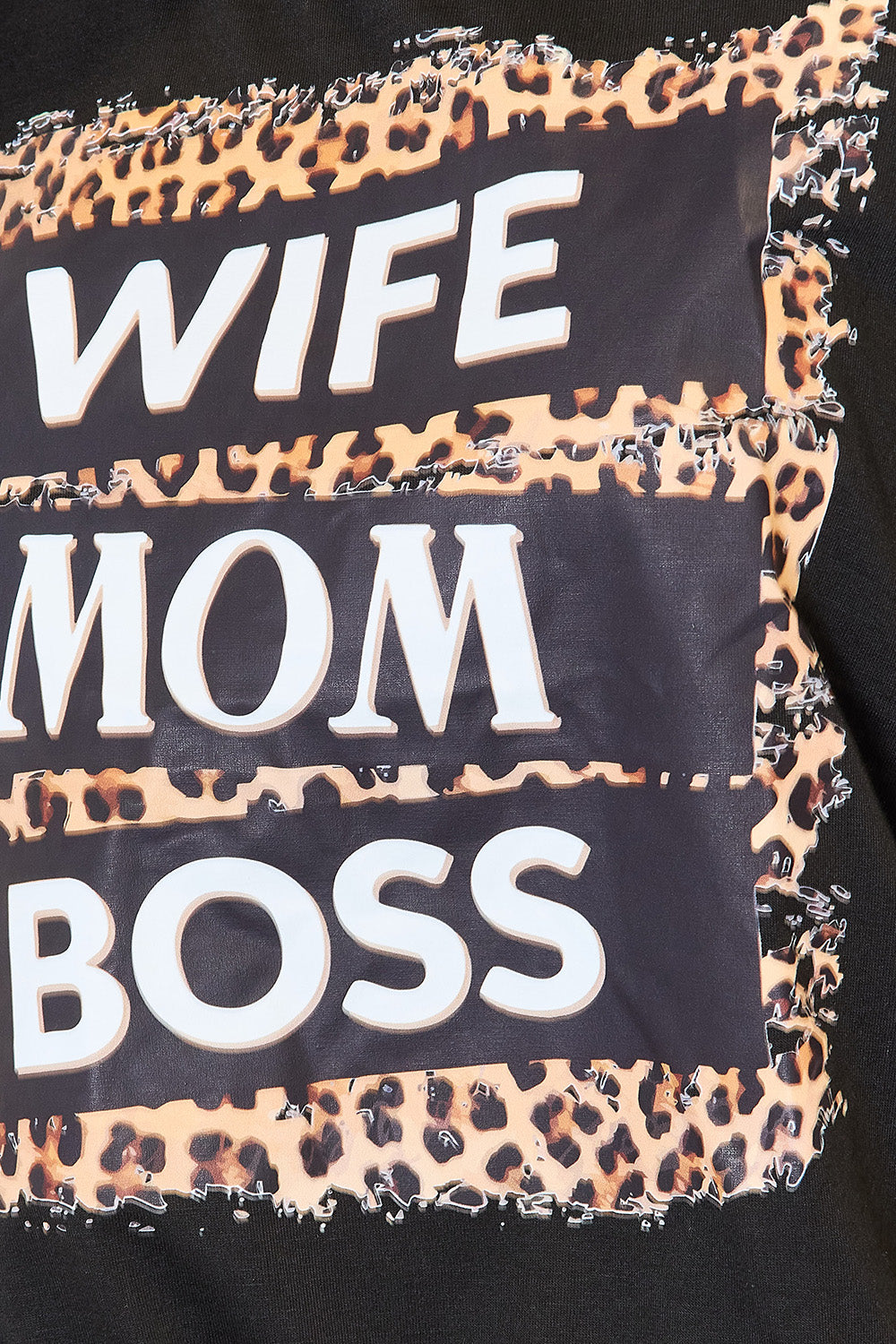 WIFE MOM BOSS Leopard Tee