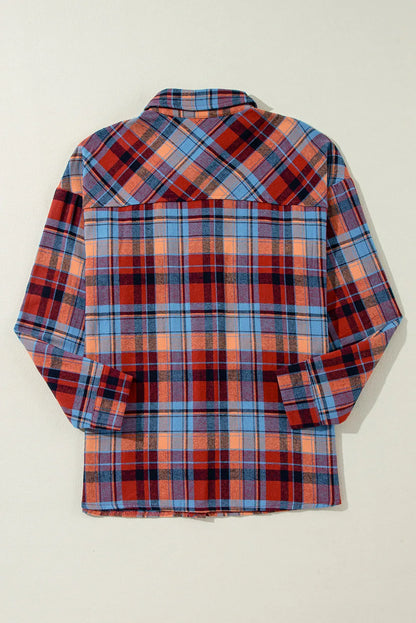 Plaid Print Button Down Shirt