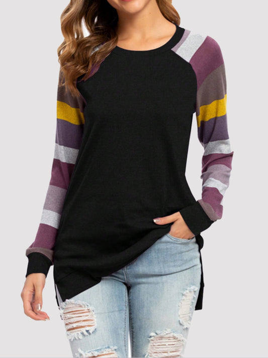 Color Block Long Sleeve Tee