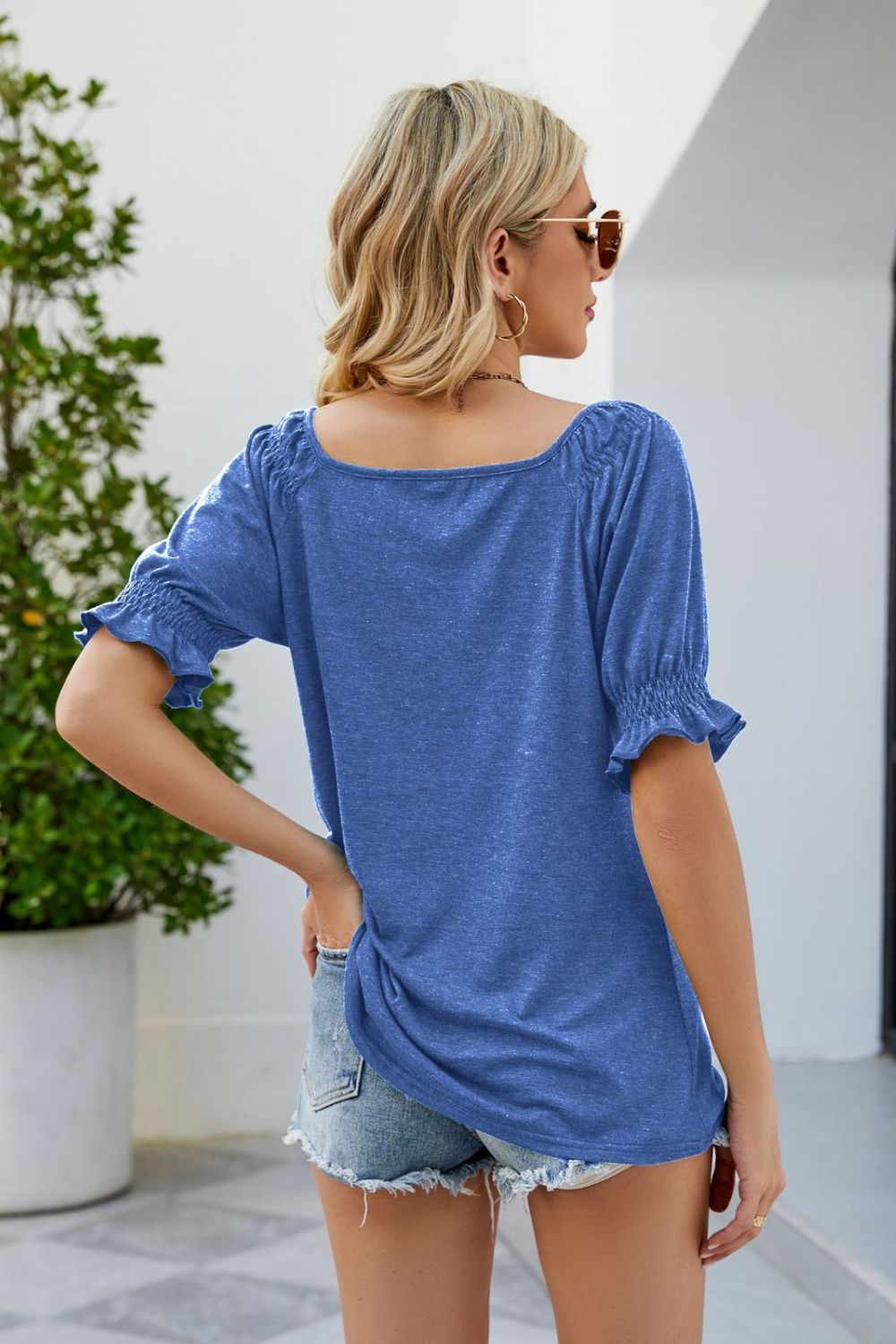 Flounce Sleeve Top