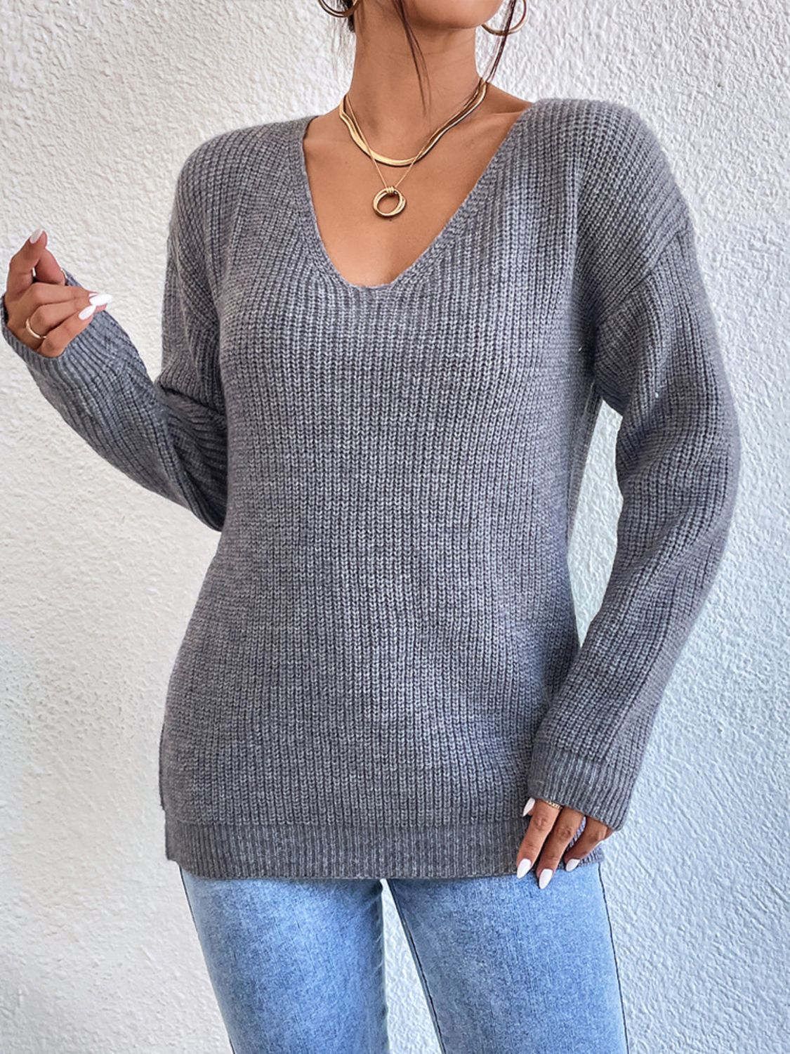 Crisscross Long Sleeve Sweater