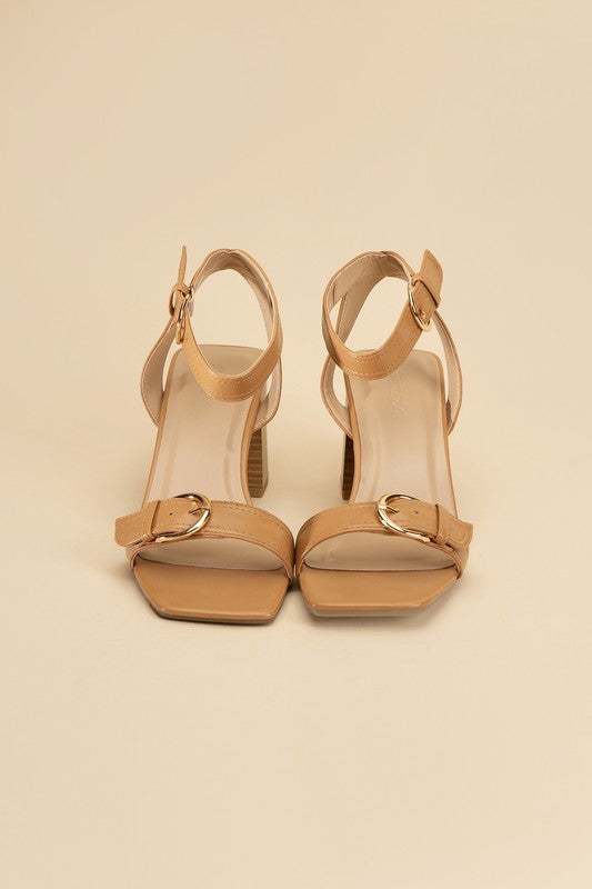 TREATY-S Buckle Sandal Heel