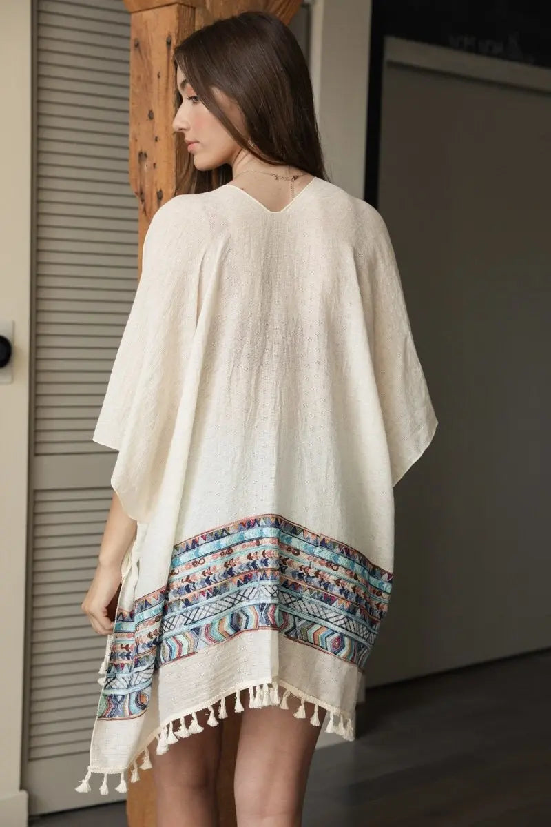 Embroidered Geometric Kimono 💠