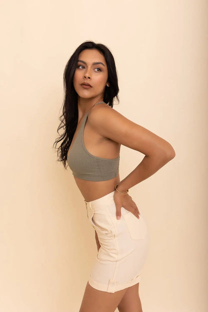 Lacey Racerback Seamless Bralette – Soft Wireless Lace Comfort