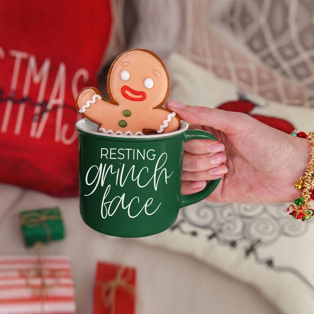 Grinch Face Mug