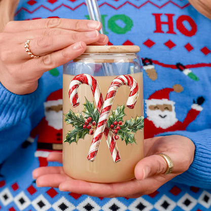 Candy Cane Holly 17oz