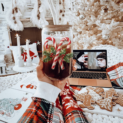 Candy Cane Holly 17oz