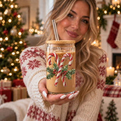 Candy Cane Holly 17oz