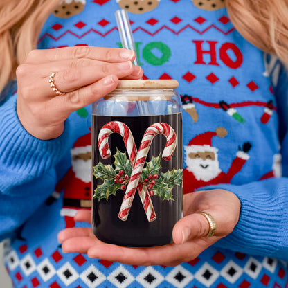 Candy Cane Holly 17oz