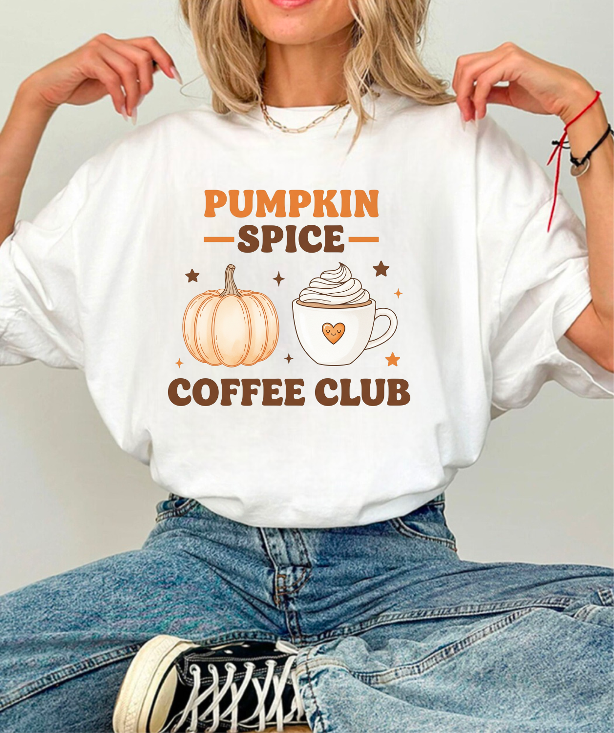 Pumpkin Spice Coffee Club Graphic Tee