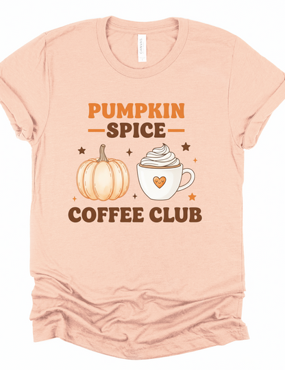 Pumpkin Spice Coffee Club Graphic Tee