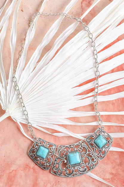 Turquoise Deco Necklace🩵