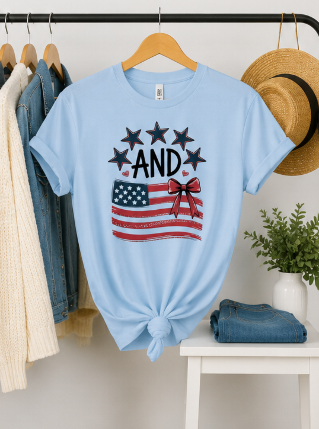 Stars & Stripes Gildan Softstyle Graphic Tee