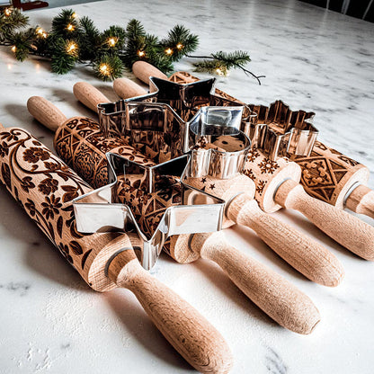 Christmas Rolling Pin Set | 10 Styles