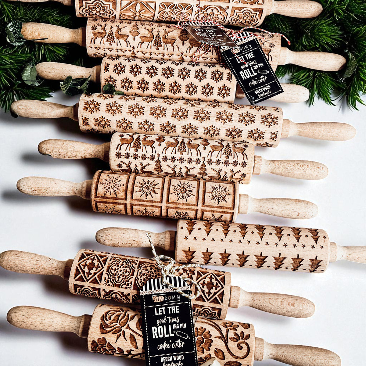 Christmas Rolling Pin Set | 10 Styles
