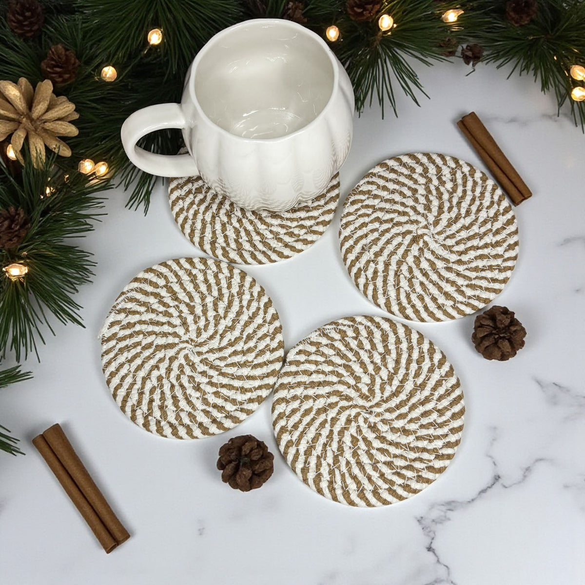 Fall Fabric Coasters
