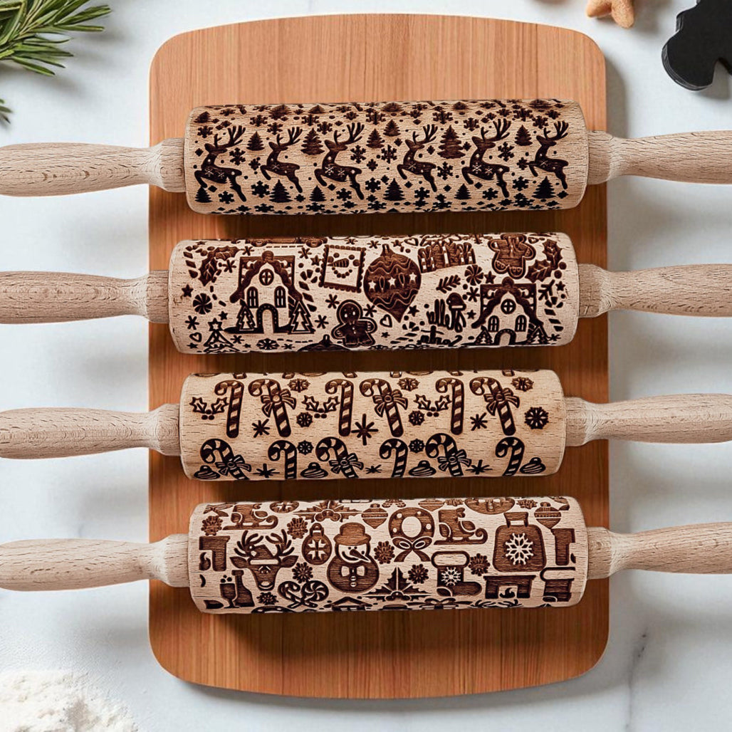 Christmas Rolling Pin Set | 10 Styles