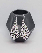 Load image into Gallery viewer, Pastel Leopard Leather Earrings
