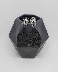Solids with Flair Leather Earrings