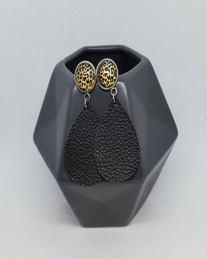 Solids with Flair Leather Earrings