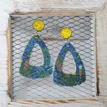 Load image into Gallery viewer, Stained Glass Leather Earrings

