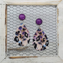 Load image into Gallery viewer, Festival Leopard Leather Earrings
