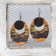 Load image into Gallery viewer, Navajo Cork/Leather Earrings
