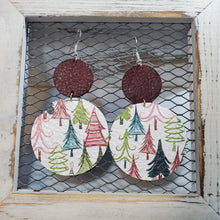 Load image into Gallery viewer, Quirky Trees Leather Earrings
