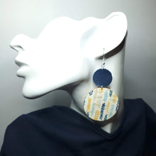 Load image into Gallery viewer, Feather Wishes Cork/Leather Earrings
