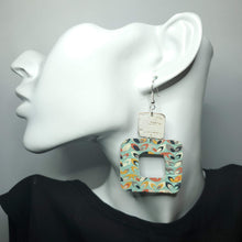 Load image into Gallery viewer, Lotus Petal Leather Earrings
