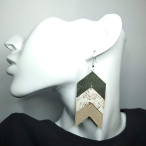 Autumn Leaves Cork/Leather Earrings