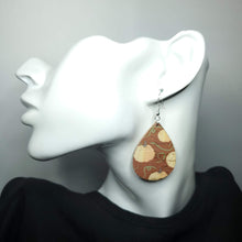Load image into Gallery viewer, Pumpkin Patch Cork/Leather Earrings
