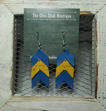 Load image into Gallery viewer, Down Syndrome Awareness Leather Earrings
