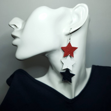Load image into Gallery viewer, Simply Patriotic Leather Earrings
