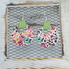 Load image into Gallery viewer, Flower and Leopard Leather Earring Collection
