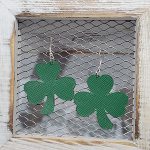 St. Patrick's Day  Leather Earrings