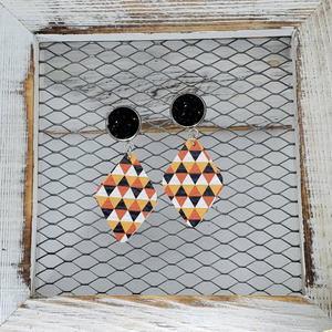 Autumn Triangles Leather Earring Collection