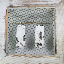 Load image into Gallery viewer, White Wildwood Leather Earrings
