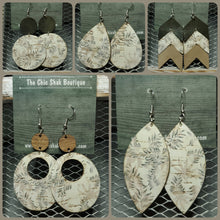 Load image into Gallery viewer, Autumn Leaves Cork/Leather Earrings
