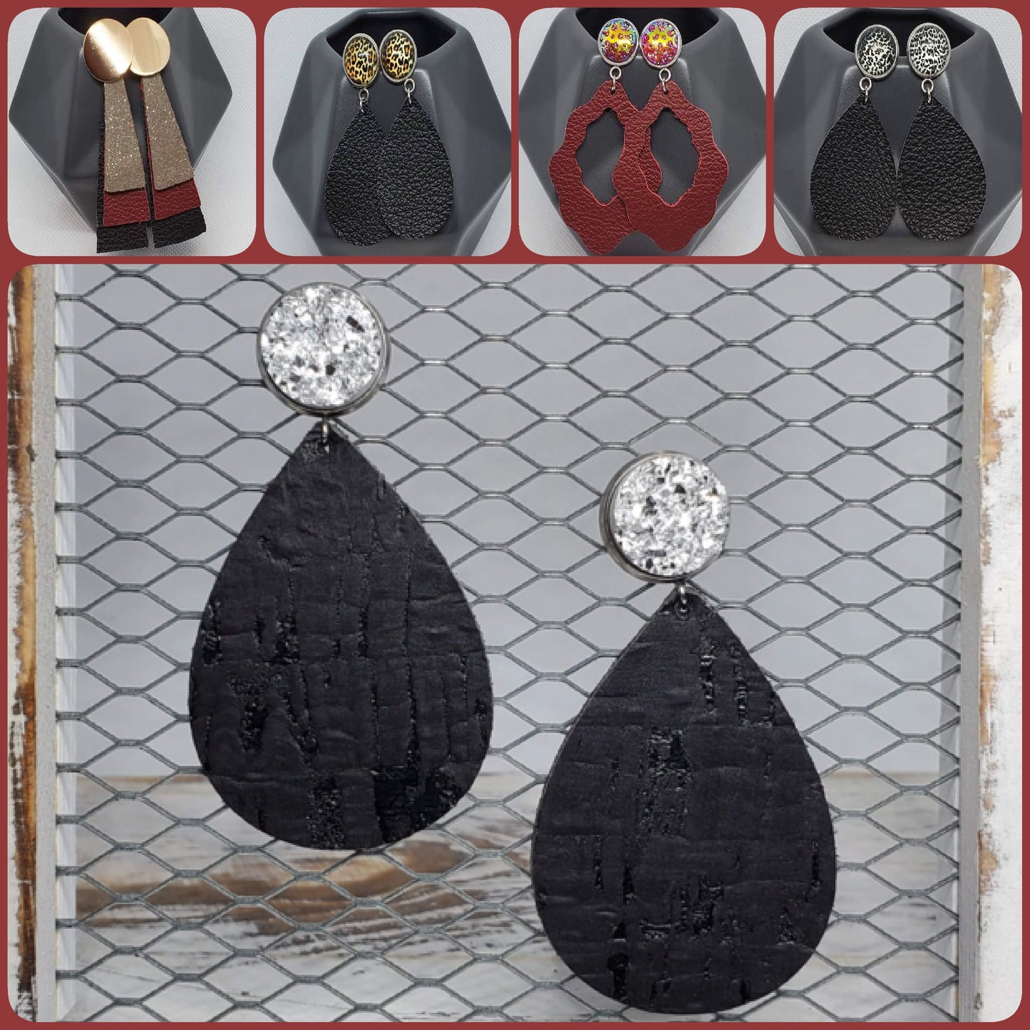 Solids with Flair Leather Earrings