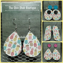 Load image into Gallery viewer, Summer Pineapples Leather Earrings
