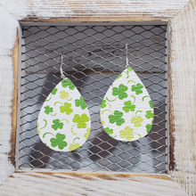 Load image into Gallery viewer, St. Patrick&#39;s Day  Leather Earrings

