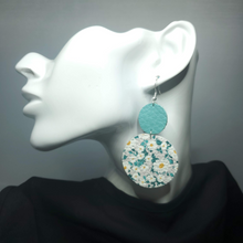 Load image into Gallery viewer, Simply Daisies Leather Earrings
